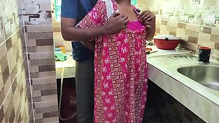 Hot Desi Bhabhi Gets Fucked By Devar In The Kitchen - Bangla Voice Homemade Sex