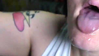Toothless Throat Training with Big Dildo
