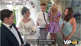 Bride Was Fucked Hard And Got Anal Creampie While Guests Were Watching