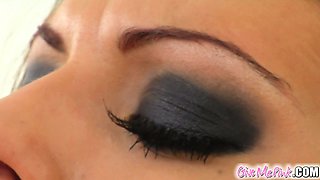 The beautiful Wanda gets all oiled up and spreads her pink