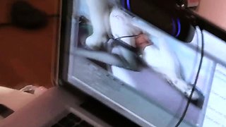 Euro glamour MILF solo toy playing for webcam