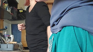 sex in the kitchen while preparing lunch