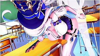 Genshin Impact - Furina In School Uniform Surprises You