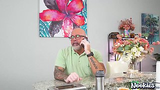 Blonde Small-Tits MILF Gets Hardcore Bedroom Pounding