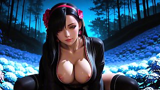 Tifa Lockhart shows huge boobs getting pounded with passion