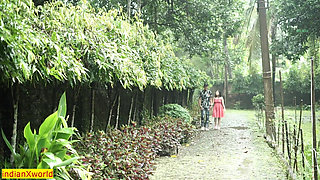 18yrs Indian unmarried couple find a room in Jungle! Hindi Sex