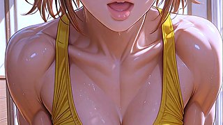Hardcore fuck ride for hentai seductress with big tits