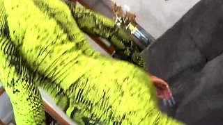 TEEN EBONY dancer with BIG TITS bounce hard
