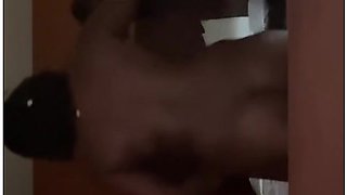 Bored Teenage Ebony Girl With Locs Strips Naked Preparing To Masturbate