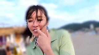 Extreme close up of Japanese teen masturbating Uncensored