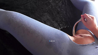 Steamy POV Pantyhose Squirt
