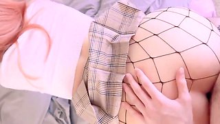 Teen In Schoolgirl Skirt Quickly Fucked Ass And Pussy