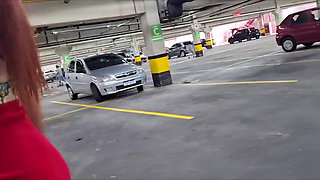 Wife Goes to the Market in Public Without Panties and Shows Herself off!