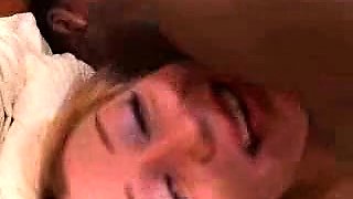 Blondie throws her legs up for a black dude with huge shlong