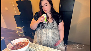 BBW Burps & Wet Farts After Pasta Binge Real Stomach Reactionsby Bella Blast