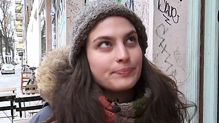 Amateur black-haired with big innate melons and ginormous