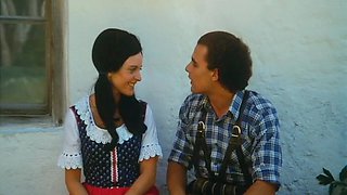 German Guys Fucks A Blonde Girl In The Barn On Bed Of Hay