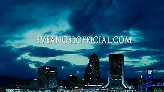 Eve Angel in bath outdoors