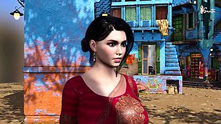 My Horny Step Brother Fucks Me Hard as a Diwali Gift - Savita Bhabhi Big Tits Outdoor