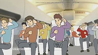 HENTAI SPERMJUNGLE Chapter 1: Big Tits Anime Girl Gets Fucked on a Private Plane