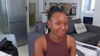 This sweet EBONY 18YO singer slipped out after choir