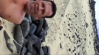 Spanish Beach Masturbation
