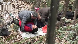 group old grandpa fuck in forest