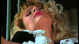 Horny lesbian blonde moans as her clit gets licked before being finger fucked