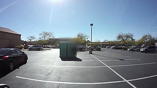 After a work out at the gym this girl needs some protein,