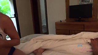 POV Morning Sex with Makenna Blue in Hawaii - Blonde Shaved Pussy, Missionary & Doggystyle