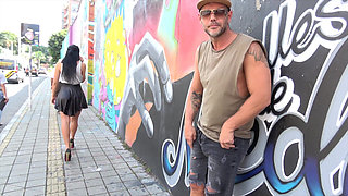 Tattooed Stud Pounds Brunette Babe in Steamy Casting Fuck