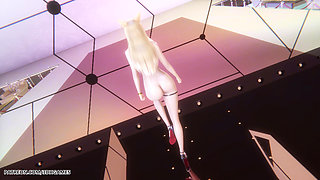 Mmd Hyo Min - Nice Body Ahri Sexy Naked Dance League of Legends Hentai Uncensored 4K 60fps