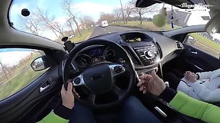 Lili Charmelle Gets Creampied In The Car With An Older Guy