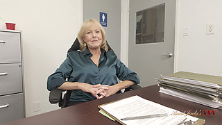 AuntJudysXXX - a Naughty Job Interview with Busty Boss GILF Desiree Eden
