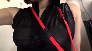 Asian japanese amateur has deep throat
