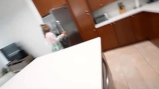Saucy cunny plowing: kat takes a sperm shower!
