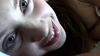 Wet and messy amateur blowjob and handjob
