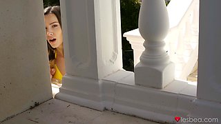 Lesbian anal dildo play with babes Adel Morel and Kaisa Nord