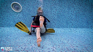 Underwater Scuba Foot Job
