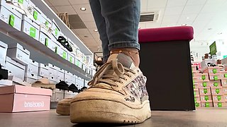 Public foot fetish