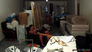 Girlfriends XXX - Gorgeous Babes Rub Pussy in the Basement and Eat Out Those Pussies