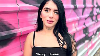 SMALL TIT BRUNETTE TATTOOED TEEN GIRLFRIEND CAUGHT IN SHOWER