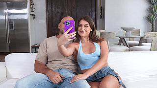 Young Selina Bentz greedily sucks dick and rides it