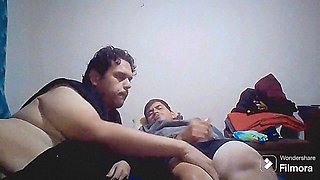 My straight stepcousin visits me and had his first gay oral sex with me