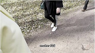 Meeting The Beauty Didnt Go According To Plan. Outdoor Sex (with Subtitles)