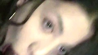 Homemade amateur riding cock cumshot swallow in lingerie