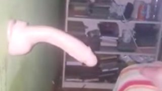 Crossdresser toy fuck
