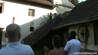 CZECH GANG BANG PARTY AT MILL