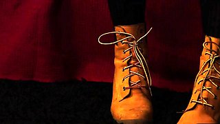 Hot bigtitted watcher enjoys DILF solo