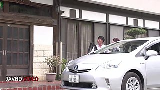 Kinky Asian kimono babe fucked hard then swallows cum generously!